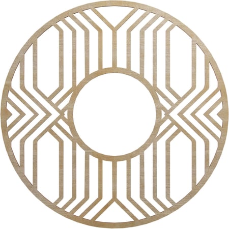 Ekena Millwork Empire Wood Fretwork Pierced Ceiling Medallion, Birch, 22"OD x 8"ID x 3/8"T CMWP22X22X0375EPBI